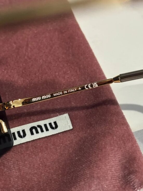 ✨ Miu Miu Rimless Oversized Logo Sunglasses ✨ main image 9